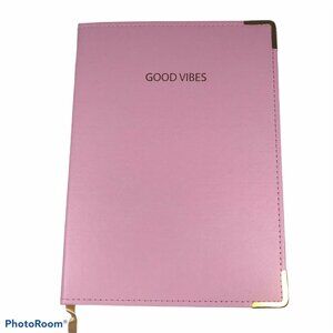 Pink Light Design “Good Vibes” Hard Cover Journal 8" x 6" 100 Sheets